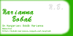 marianna bobak business card