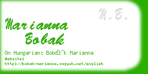 marianna bobak business card